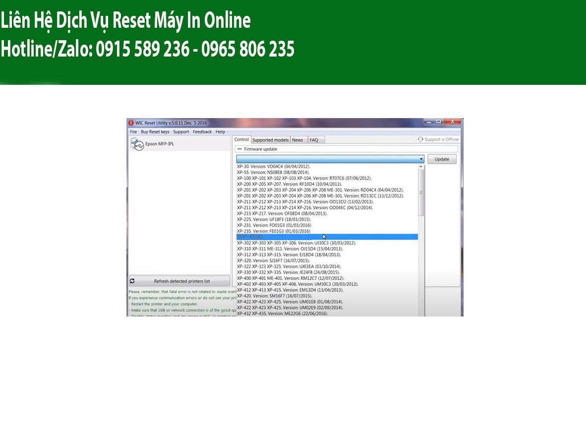 Key Firmware May In Epson WP-4590 Step 5